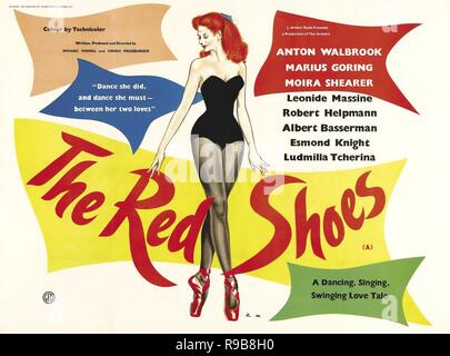 Titre original : les chaussures rouges. Titre en anglais : les chaussures rouges. Année : 1948. Directeur : EMERIC PRESSBURGER. Credit : RANG / Album Banque D'Images