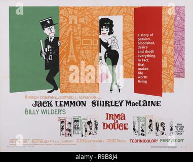 Titre original : IRMA LA DOUCE. Titre en anglais : IRMA LA DOUCE. Année : 1963. Réalisateur : Billy Wilder. Credit : United Artists / Album Banque D'Images