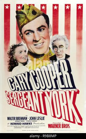 Titre original : LE SERGENT YORK. Titre en anglais : LE SERGENT YORK. Année : 1941. Réalisateur : Howard Hawks. Credit : Warner Brothers / Album Banque D'Images