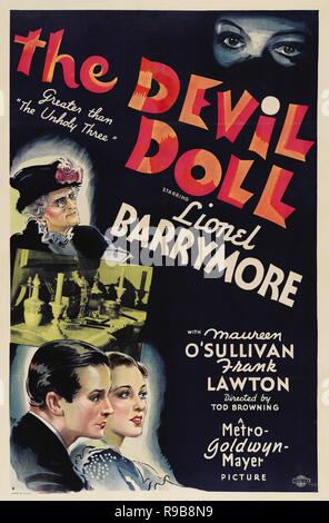 Titre du film original : THE DEVIL DOLL. Titre en anglais : DEVIL DOLL. Année : 1936. Directeur : Tod Browning. Credit : M.G.M. / Album Banque D'Images