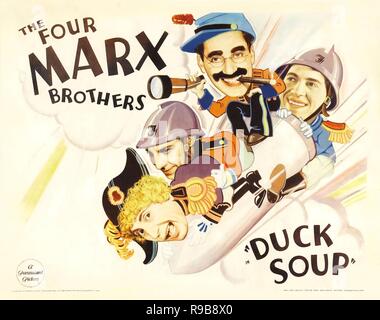 Titre original : DUCK SOUP. Titre en anglais : DUCK SOUP. Année : 1933. Directeur : LEO MCCAREY. Credit : PARAMOUNT PICTURES / Album Banque D'Images