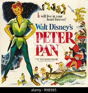 Titre original : PETER PAN. Titre en anglais : PETER PAN. Année : 1953. Directeur : WILFRED JACKSON ; HAMILTON LUC. Credit : WALT DISNEY PRODUCTIONS / Album Banque D'Images