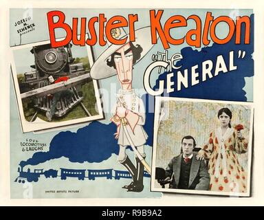 Titre original : LE GÉNÉRAL. Titre en anglais : Le général. Année : 1927. Directeur : Buster Keaton, Clyde Bruckman. Stars : Buster Keaton. Credit : United Artists / Album Banque D'Images