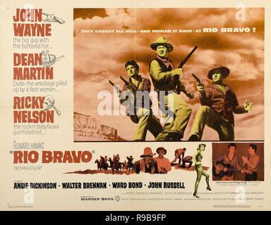 Titre original : RIO BRAVO. Titre en anglais : RIO BRAVO. Année : 1959. Réalisateur : Howard Hawks. Credit : Warner Brothers / Album Banque D'Images