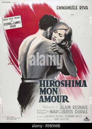 Titre original : Hiroshima mon amour. Titre en anglais : Hiroshima mon amour. Année : 1959. Directeur : Alain Resnais. Credit : ARGOS/COMO/PATHE DAIEI MOTION OUTRE-MER/P / Album Banque D'Images
