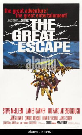 Titre original : The Great Escape. Titre en anglais : La grande évasion. Année : 1963. Réalisateur : JOHN STURGES. Credit : MIRISCH/United Artists / Album Banque D'Images