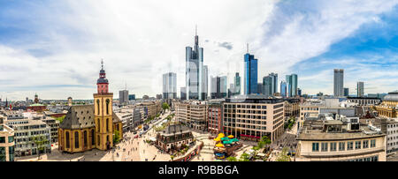 Hauptwache, Skyline, Frankfurt am Main, Allemagne Banque D'Images
