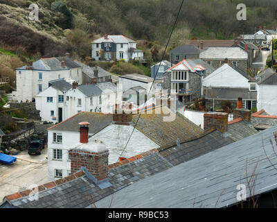 Portloe village sur la péninsule de Roseland à Cornwall UK Banque D'Images