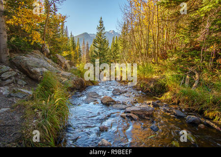 Visiter le Parc National des Montagnes Rocheuses (Colorado) à la fin septembre, 2018 Banque D'Images