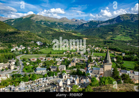 La France. Alpes de Haute Provence. Jausiers (04). Vallée de l'Ubaye Banque D'Images