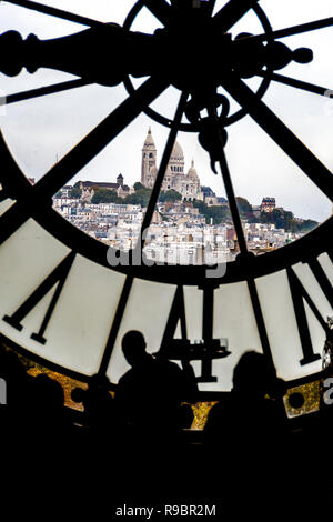 Paris (75), 7éme Arrondissement. Musée d'Orsay. Le Sacré coeur vue du 'Café Campana' // France. Paris (75), 7e arrondissement. Musée d'Orsay. Le CCS Banque D'Images