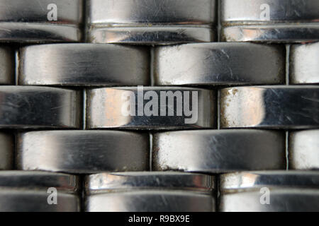 Montre-bracelet metal band, Close up Banque D'Images