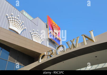 Crown Casino de Melbourne en Australie. Banque D'Images