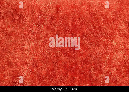 Red surface givrée. La texture et l'arrière-plan abstrait Banque D'Images