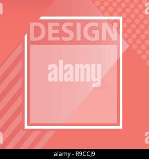 Couleur corail vivant de l'année. Palette de couleurs tendance. Vector illustration design Illustration de Vecteur