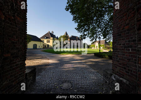 Le château de Burg Linn, Krefeld, Rhénanie du Nord-Westphalie, Allemagne Banque D'Images