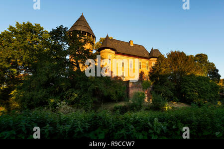 Le château de Burg Linn, Krefeld, Rhénanie du Nord-Westphalie, Allemagne Banque D'Images