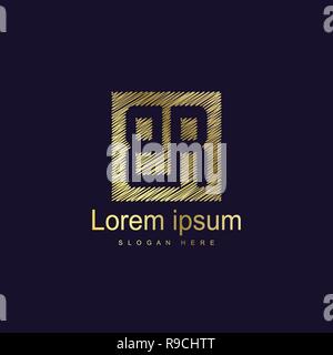 Lettre initiale vecteur Conception Modèle Logo BR Illustration de Vecteur