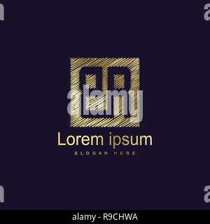 Lettre initiale vecteur Conception Modèle Logo BR Illustration de Vecteur