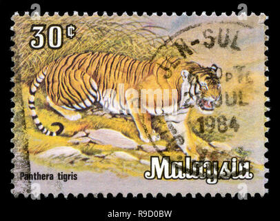 Timbre-poste de la Malaisie dans la série animaux en 1979 Banque D'Images