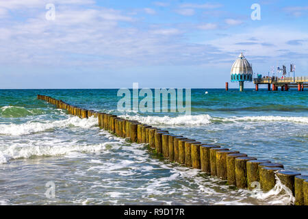 Zingst, Plage, Allemagne Banque D'Images