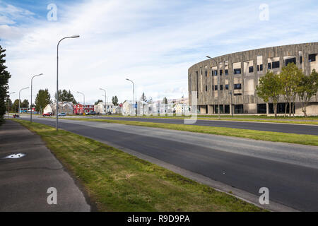 Ville d'Akureyri au nord de l'islande Banque D'Images