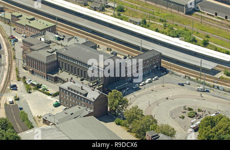 18.07.2006, Zwickau, Saxe, Allemagne - Luftbild vom Hauptbahnhof Zwickau (Sachs). 0UX060718D348CAROEX.JPG [communiqué de modèle : sans objet, la propriété REL Banque D'Images