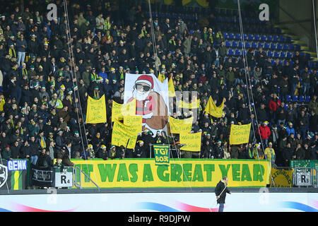 Berlin, Allemagne, 22-12-2018, football, Fortuna Sittard - FC Groningen, l'Eredivisie néerlandaise, Fortuna Sittard Stadium, de la saison 2018-2019, l'atmosphère dans le stade Banque D'Images