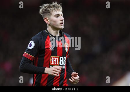 Bournemouth, Royaume-Uni. Dec 22, 2018. David Brooks, de Bournemouth - Bournemouth AFC AFC v Brighton & Hove Albion, Premier League, stade Vitalité, Bournemouth - 22 décembre 2018 Editorial - N'utilisez que des restrictions s'appliquent : Crédit DataCo Images Journée Limited/Alamy Live News Banque D'Images