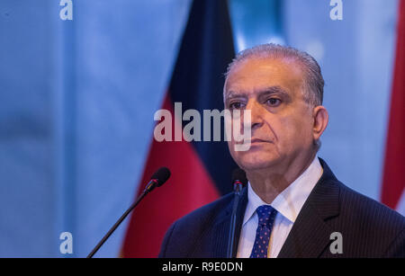 17 décembre 2018, l'Iraq, Bagdad : Mohammad Ali Al-Hakim, Ministre des affaires étrangères de la République d'Iraq. Photo : Jens Büttner/dpa-Zentralbild/dpa Banque D'Images