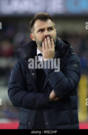 Bruges, Belgique. 23 décembre 2018. Ivan Leko, entraîneur-chef du Club Brugge au cours de la Jupiler Pro League match day 20 entre le Club de Bruges et le Royal Antwerp FC le 23 décembre 2018 à Bruges, Belgique. (Photo de Vincent Van Doornick/Isosport) Credit : Pro Shots/Alamy Live News Banque D'Images