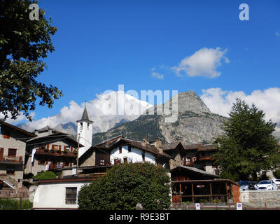 Verrand - Pré Saint Didier. Vallée d'Aoste - Italie Banque D'Images