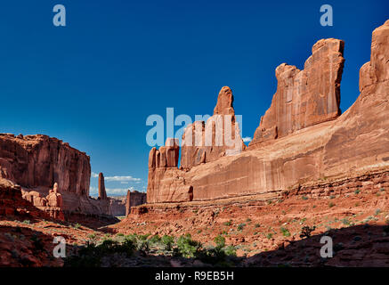 Park Avenue à Arches National Park, Moab, Utah, USA, Amérique du Nord Banque D'Images