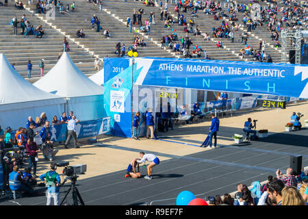 Athènes, Grèce 11 Novembre 2018 : 36ème Marathon classique d'Athènes en Grèce Banque D'Images