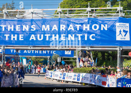 Athènes, Grèce 11 Novembre 2018 : 36ème Marathon classique d'Athènes en Grèce Banque D'Images