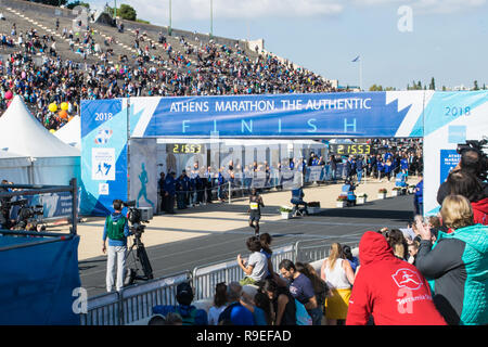 Athènes, Grèce 11 Novembre 2018 : 36ème Marathon classique d'Athènes en Grèce Banque D'Images