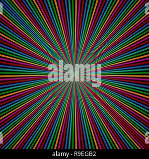 Rayons de couleur arrière-plan. Vector illustration. Rayons de soleil colorés. Modèle Sunburst Illustration de Vecteur