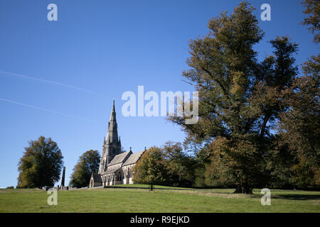 L'église de la Vierge Marie, l'église de marche, Studley Royal, Ripon, North Yorkshire, Royaume-Uni Banque D'Images