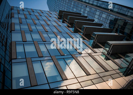 Détails du bâtiment d'entreprise à Milan Banque D'Images