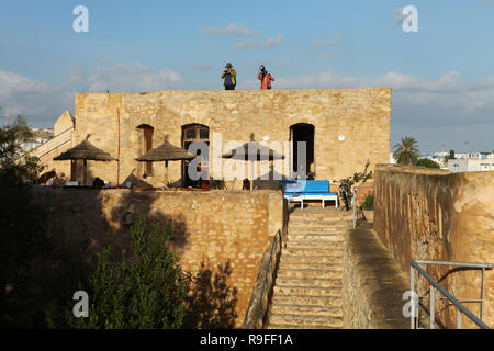 Fort de Hammamet, Tunisie, médina environnante Banque D'Images