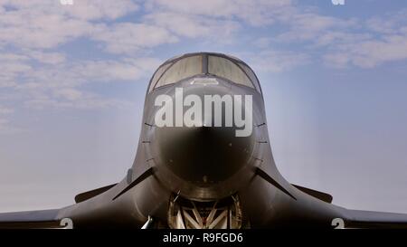 United States Air Force Rockwell B-1 Lancer bombardier supersonique en exposition statique au Royal International Air Tattoo 2018 Banque D'Images