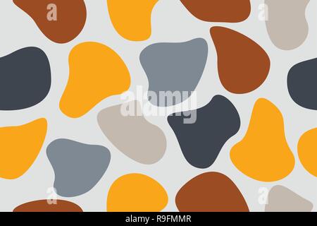 Seamless pattern abstract background, composé de produits biologiques des formes géométriques. Vector art. colorés et modernes Illustration de Vecteur