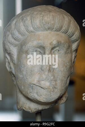 Constantin le Grand (272-337 AD). 57e empereur de l'Empire romain. Musée Archéologique d'Istanbul Musées (Musée archéologique). La Turquie. Banque D'Images