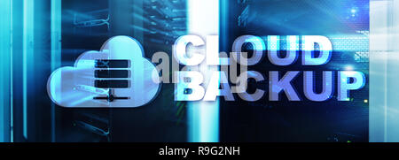Cloud backup. Server La prévention des pertes de données. La cyber-sécurité. Banque D'Images