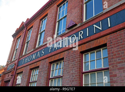 Thomas Fattorini, usine Birmingham Jewellery Quarter, Regent Street, Birmingham, Midlands, Royaume-Uni, B1 3HQ Banque D'Images