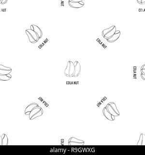 Noix de cola icône. Contours illustration de noix de cola icône vecteur pour la conception web isolé sur fond blanc Illustration de Vecteur