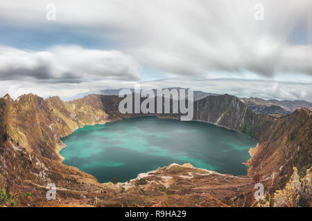 Laguna de Quilotoa en Equateur Banque D'Images