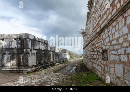 Stratonikeia est une ville ancienne, située à l'intérieur de la région Caria. Il est maintenant situé au Village d'aujourd'Eskihisar (Province de Mugla). Banque D'Images