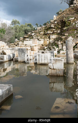 Stratonikeia est une ville ancienne, située à l'intérieur de la région Caria. Il est maintenant situé au Village d'aujourd'Eskihisar (Province de Mugla). Banque D'Images