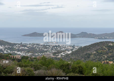 Yalikavak est une ville du sud de la péninsule de Bodrum en région Egéenne, Turquie. Banque D'Images